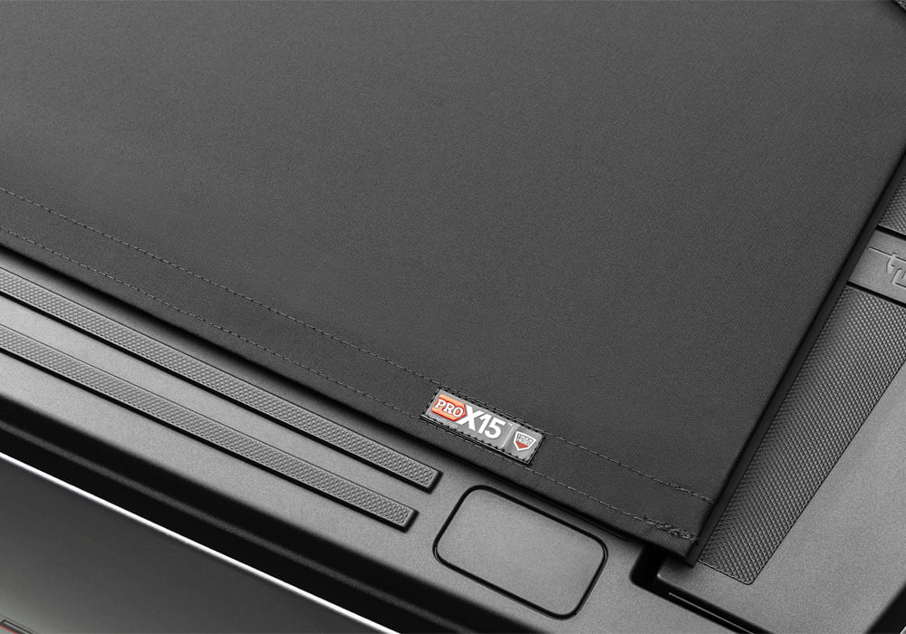 TruXedo Pro X15 Soft Roll Up Truck Bed Tonneau Protection | 1498301 | Compatible with 2015 - 2023 Ford F-150 6' 7" Bed (78.9") , Black
