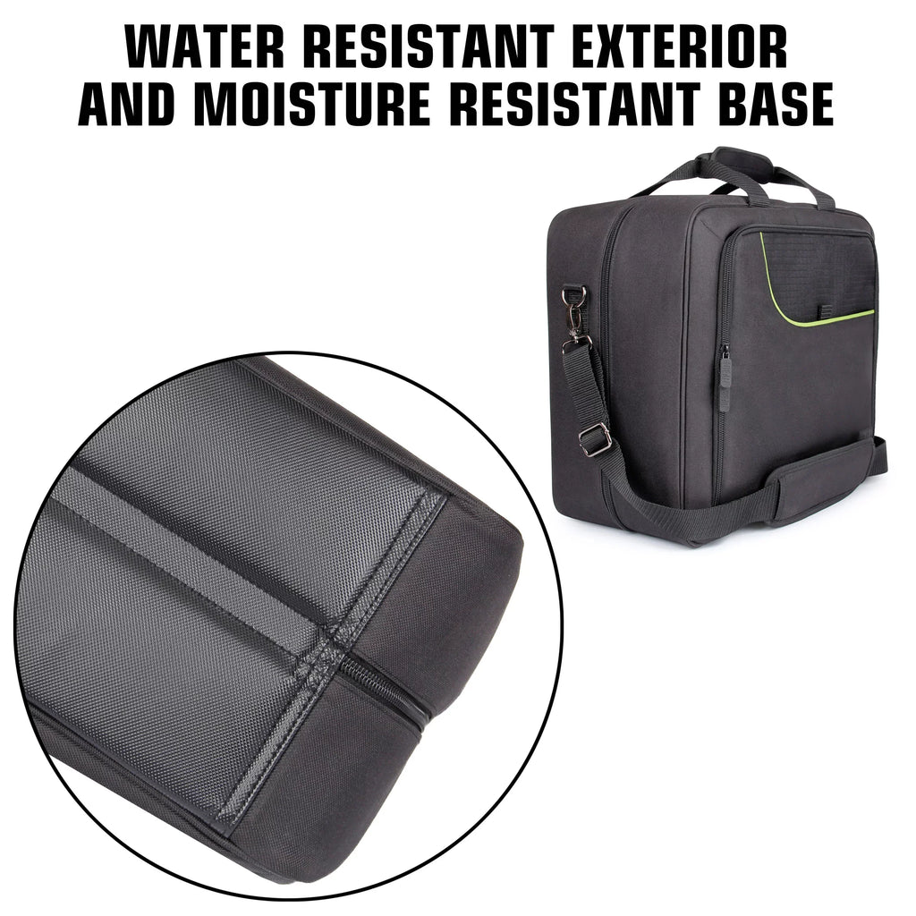 GEAR Xbox Series X Carrying Case - Xbox Series X Travel Case Compatible with Xbox Series X Console & Xbox Series S - Customizable Interior for Xbox Controllers & More Gaming Accessories (Green)