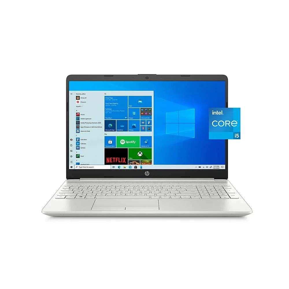 HP 2021 15.6" FHD Laptop Computer, 11th Gen Intel Core i5-1135G7(Beats i7-1065g7), 12GB DDR4 RAM, 512GB PCIe SSD, Intel Iris Xe Graphics, HD Webcam, Stereo Speakers, Windows 10, Silver, 32GB USB Card