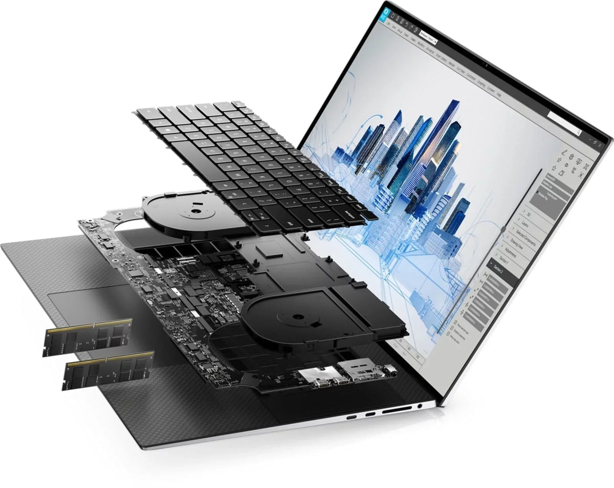 Restored Dell Precision 5000 5760 Workstation Laptop (2021) 17" FHD+ Core i7 - 1TB SSD - 64GB RAM - RTX A2000 8 Cores @ 4.8 GHz - 11th Gen CPU (Refurbished)