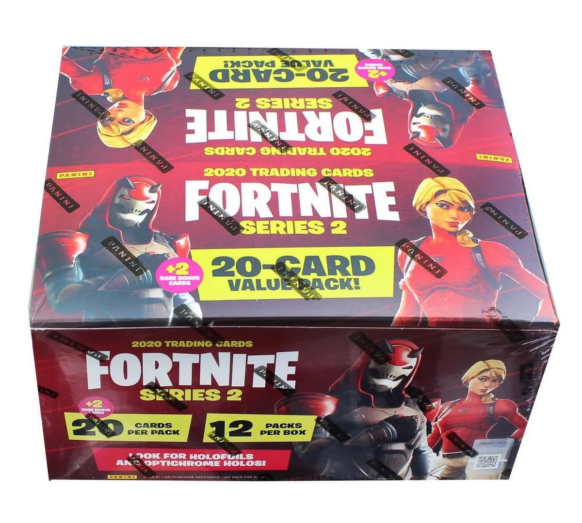 Panini PAA-2-95372-20-C Fortnite Series 2 Trading Cards Fat Pack Box, 12 Packs