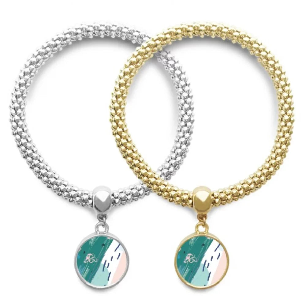 Rivers s Art Pattern Lover Armlet Pendant Jewelry Couple Chain