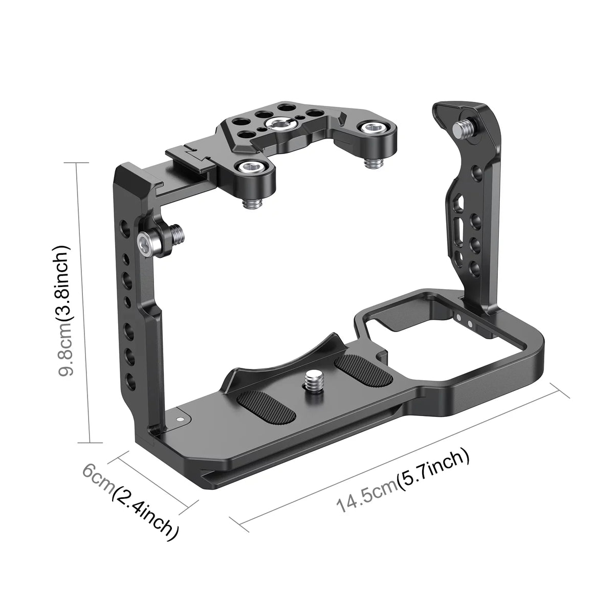 For Sony ILME-FX30 / FX3 PULUZ Metal Camera Cage Stabilizer Rig with NOTA Slider(Black)