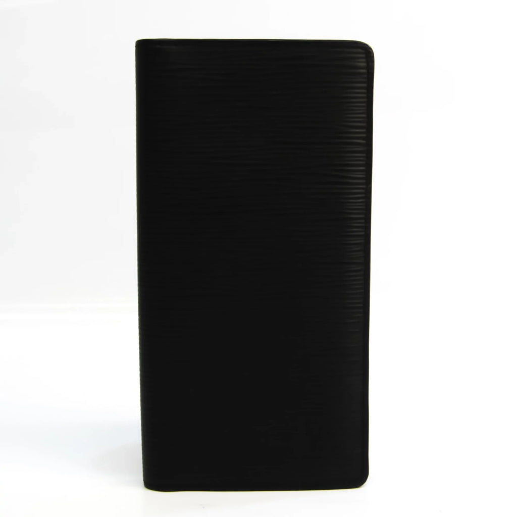 Pre-Owned Louis Vuitton Epi Portefeuille Brazza M60622 Men's Epi Leather Long Wallet (bi-fold) Noir (Good)