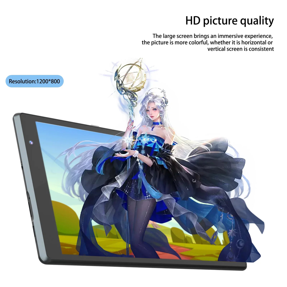 NOVOJOY Tablet 8 inch Tablet PC, Android 11 Tablets, Quad-Core 2GB RAM 32GB ROM WiFi IPS 8 Inch HD Display 4300mAh Tablets. (Black)