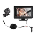moobody Baby Car Monitor 720P Monitor Camera for Baby Rear Facing Seat 4.3 Inch Car Seat Mirror Display 150° Wide View Night Vision Baby Car Mirror Camera Easy Installation