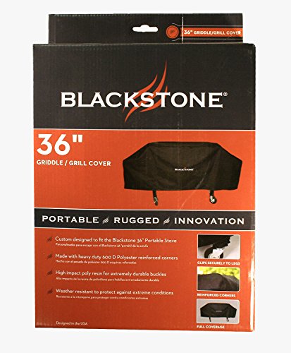 Blackstone 1528 600D Polyester Heavy Duty Flat top Gas Grill Protection Water Resistant Exclusively Fits 36" Griddle Cooking Station, Black