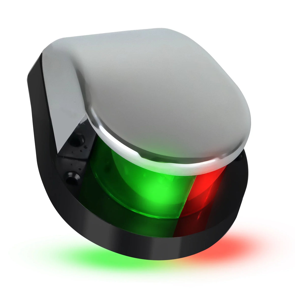 Five Oceans Ship Navigation Lights - LED Bow Light, Navigation Lights for Craft LED Red and Green, Craft Lights Navigation Horizontal Mount Bi-Color Light, 12V, USCG Rules 2NM - FO4429