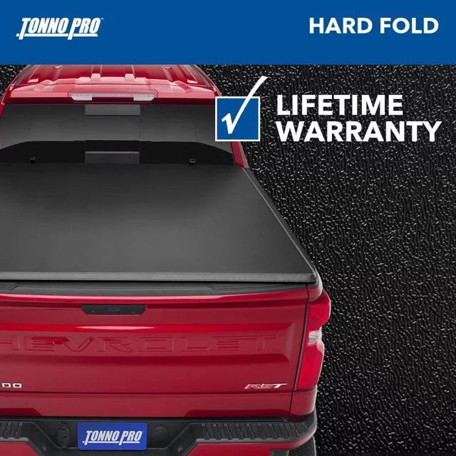 Tonno Pro Hard Fold, Hard Folding Truck Bed Tonneau Protection | HF-562 | Fits 2016 - 2023 Toyota Tacoma 6' 2" Bed (73.7")