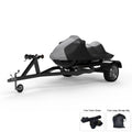 Weatherproof Jet Ski Protection For KAWASAKI Jet Ski Ultra 300X 2007-2013 - GRAY / Black Color - All Weather - Trailerable - Protects from Rain, Sun, And More! Includes Trailer Straps And Storage Bag
