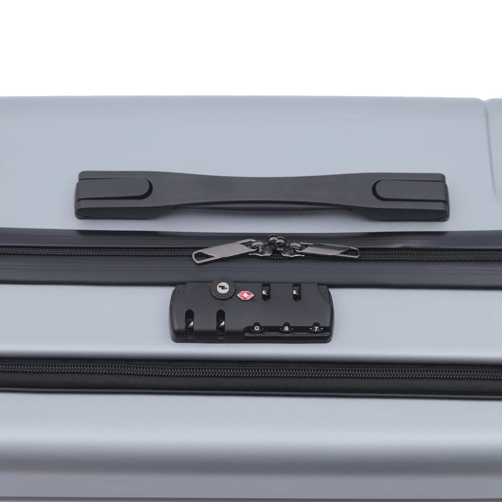 Wuzstar 24" Traveling Luggage PC+ABS Luggage Bags with TSA Lock Durable Spinner Wheels Hardside Carry On Suitcase , Silver