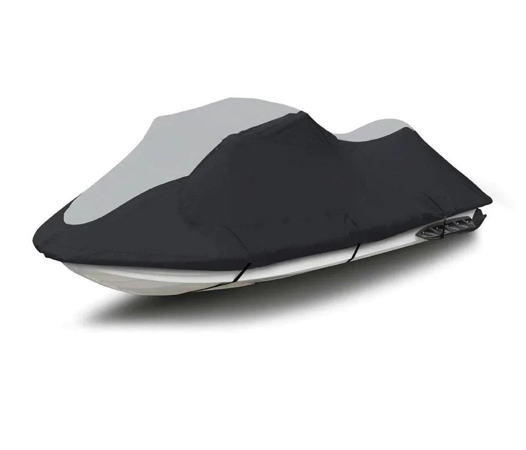 SUPER HEAVY-DUTY TOP OF THE LINE JETSKI Wrap Compatible for Yamaha Wave Runner XLT800 2002-2004 Jet Ski PWC Protection Black/Grey