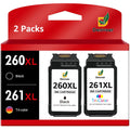 PG-260XL/CL-261XL Ink Cartridges Compatible for Canon 260 and 261 Ink Cartridges, for Canon Ink 260XL 261XL fit for Canon Pixma TR7020 TS6420 TS5320 Printers(1 Black, 1 Color)