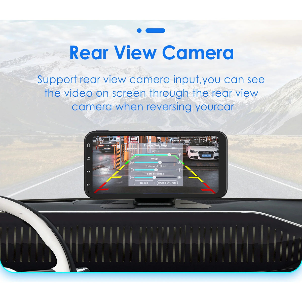 Hizpo GPS Navigation Bluetooth 6.25 Inch Touchscreen 360° Adjustable FM Car Radio Stereo Head Unit Receiver With Apple Carplay Android Auto And Backup Camera