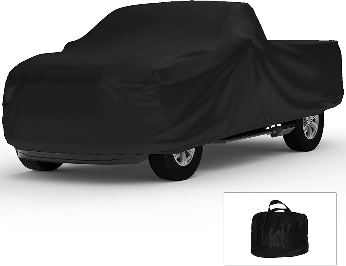 Indoor Truck Shield Compatible with 2006-2009 Dodge Ram 2500 Mega Cab, 6.25 Foot Bed - Black Satin - Ultra Soft Indoor Composition - Keep Vehicle Looking Between Use - Includes Storage Bag