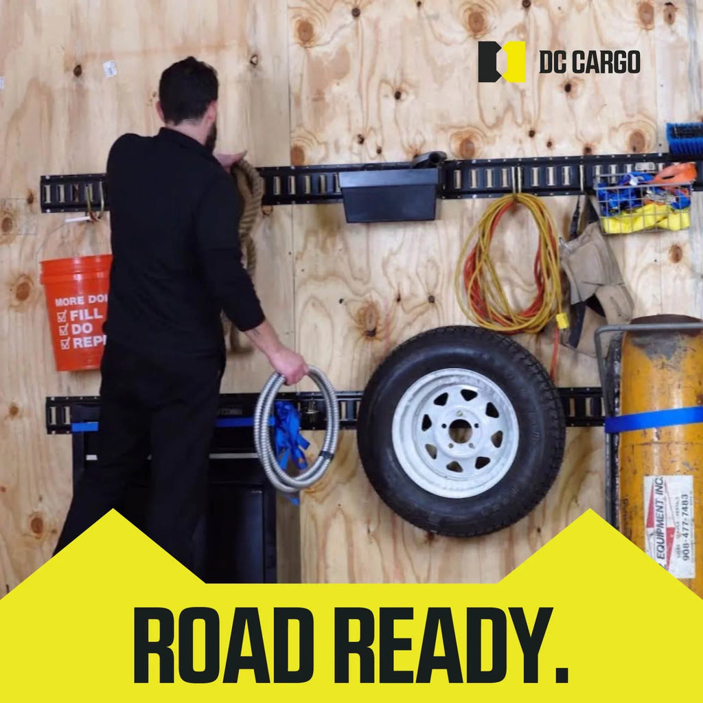 """E-Track TieDown Kit: 4 Wood Beam Sockets, 10 O Rings, 8 End Caps, 8 Rope TieOffs. Ideal TieDown Accessories Bundle for Trucks, Warehouses, Docks, Trailers, Ship E-track NOT included."""