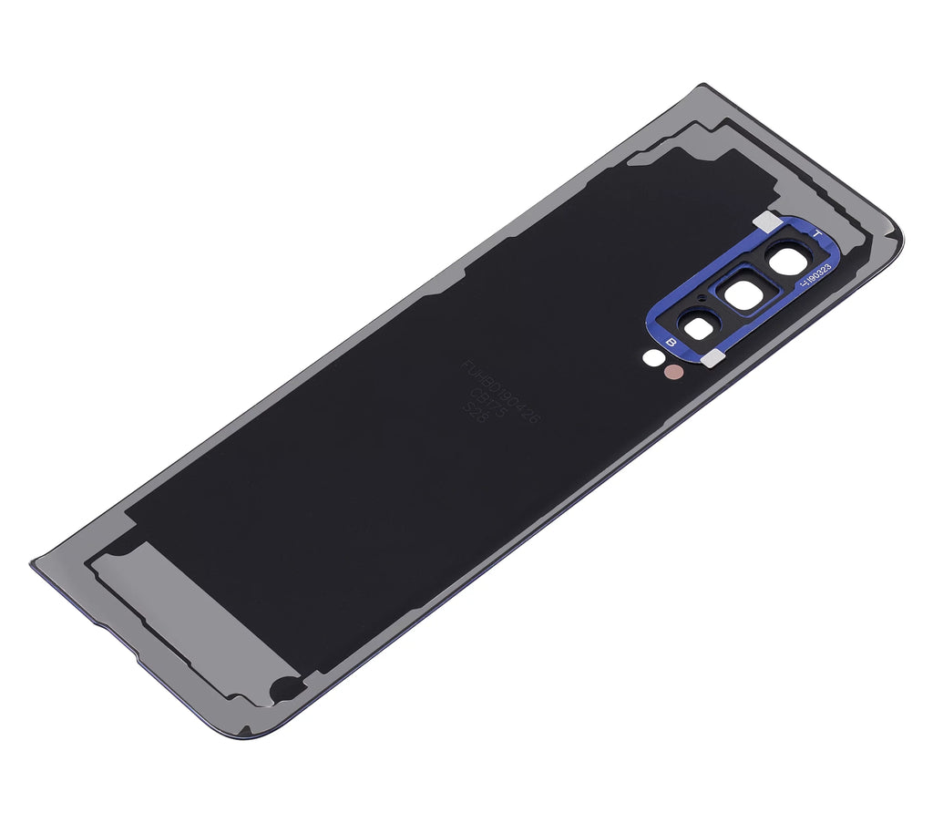 Replacement Back Protection Glass With Camera Lens Compatible For Samsung Galaxy Fold 4G (F900) (Premium) (Astro Blue)