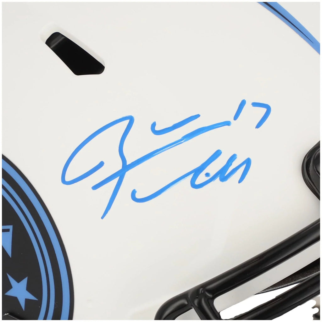 Ryan Tannehill Tennessee Titans Autographed Riddell Lunar Eclipse Alternate Speed Authentic Helmet