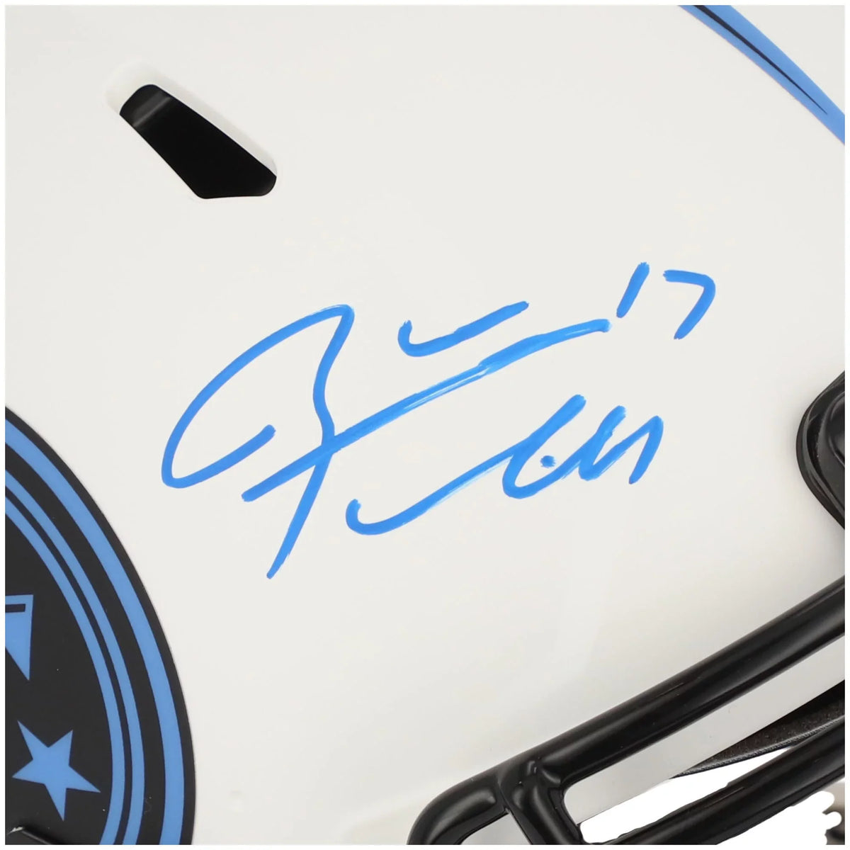 Ryan Tannehill Tennessee Titans Autographed Riddell Lunar Eclipse Alternate Speed Authentic Helmet