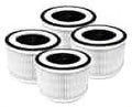 Nispira Allo 3-in-1 True HEPA Filter + Carbon Compatible with MOOKA Allo and Honati Air Purifier, Miroco, Vanaheim and Saki Air Purifier, 4 Filters