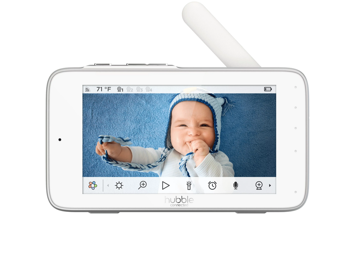 Hubble Connected Nursery Pal Premium, 5” Smart HD Baby Monitor with Touch Screen Viewer
