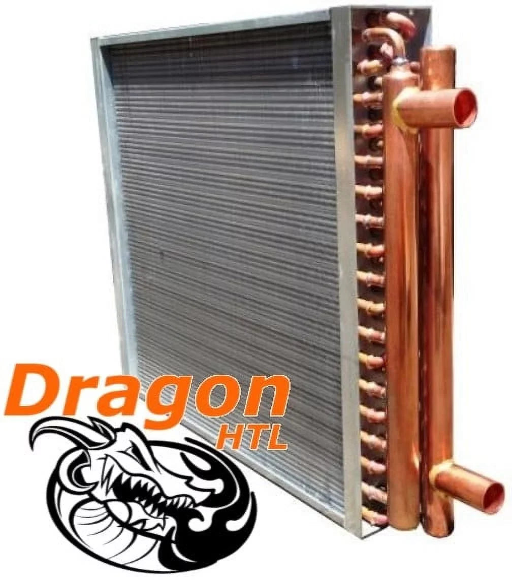 12" x 24" Water to Air Heat Exchanger, 120,000 BTU (Dragon Standard