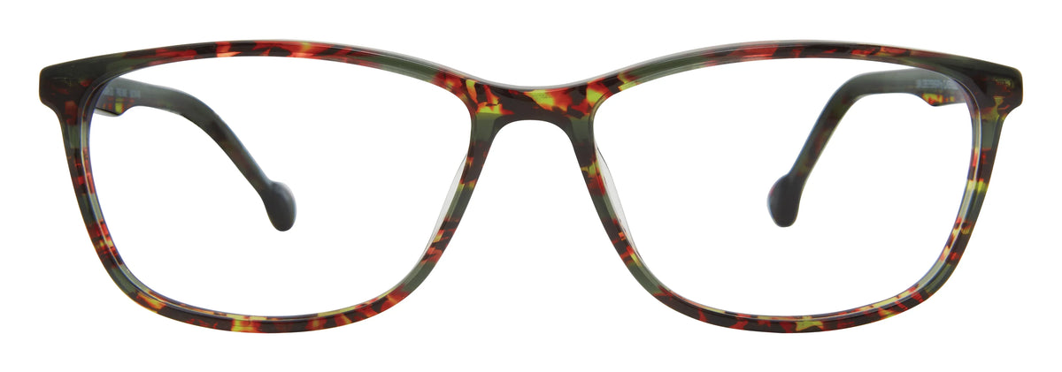 Lisa Loeb Eyeglasses Frames for Women, Green Flash 203, 56-16-140