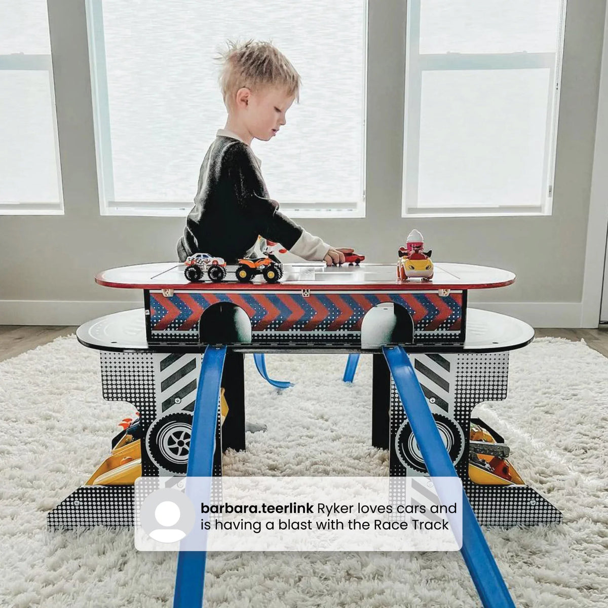 Delta Children Race Track Toy and Activity Play Table for Kids