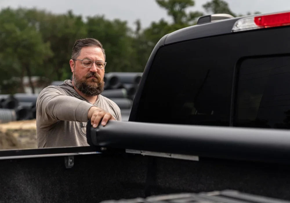 TruXedo Pro X15 Soft Roll Up Truck Bed Tonneau Protection | 1498301 | Compatible with 2015 - 2023 Ford F-150 6' 7" Bed (78.9") , Black