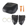 Teledu For Honda Pilot Center Console Lid Front Door Armrest Protection Black Leather