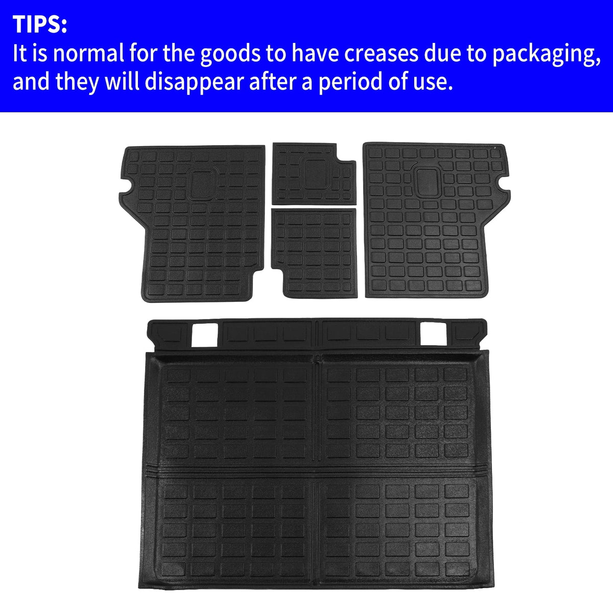 Fit 2010-2023 Toyota 4Runner Trunk Mat Cargo Mat Cargo Liner Back Seat Wrap Protector 2022 Toyota 4 Runner Accessories (Trunk Mat + Backrest Mats,Fit Without Sliding Tray)