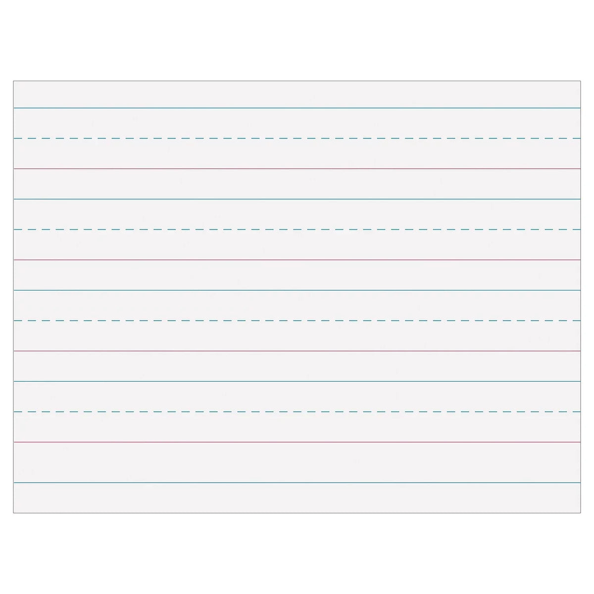 Pacon Multi-Program Handwriting Paper 1-1/8" Ruled 10.5" x 8" White 500 Sheets Per Pack 2 Packs