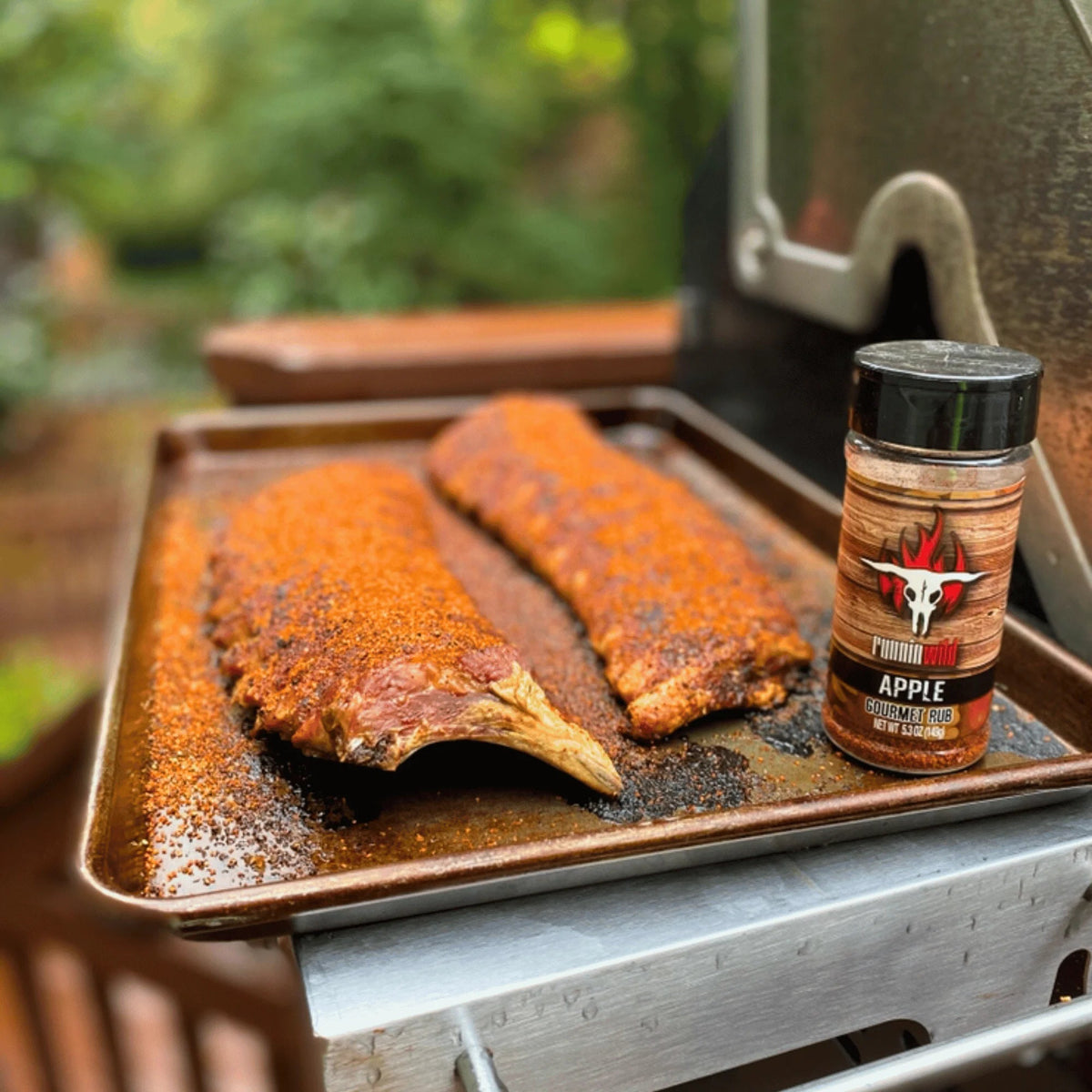 Peach, Apple, and Cherry BBQ Rub Set | Runnin Wild Foods, 16.1 ounces total (Pack of 3)