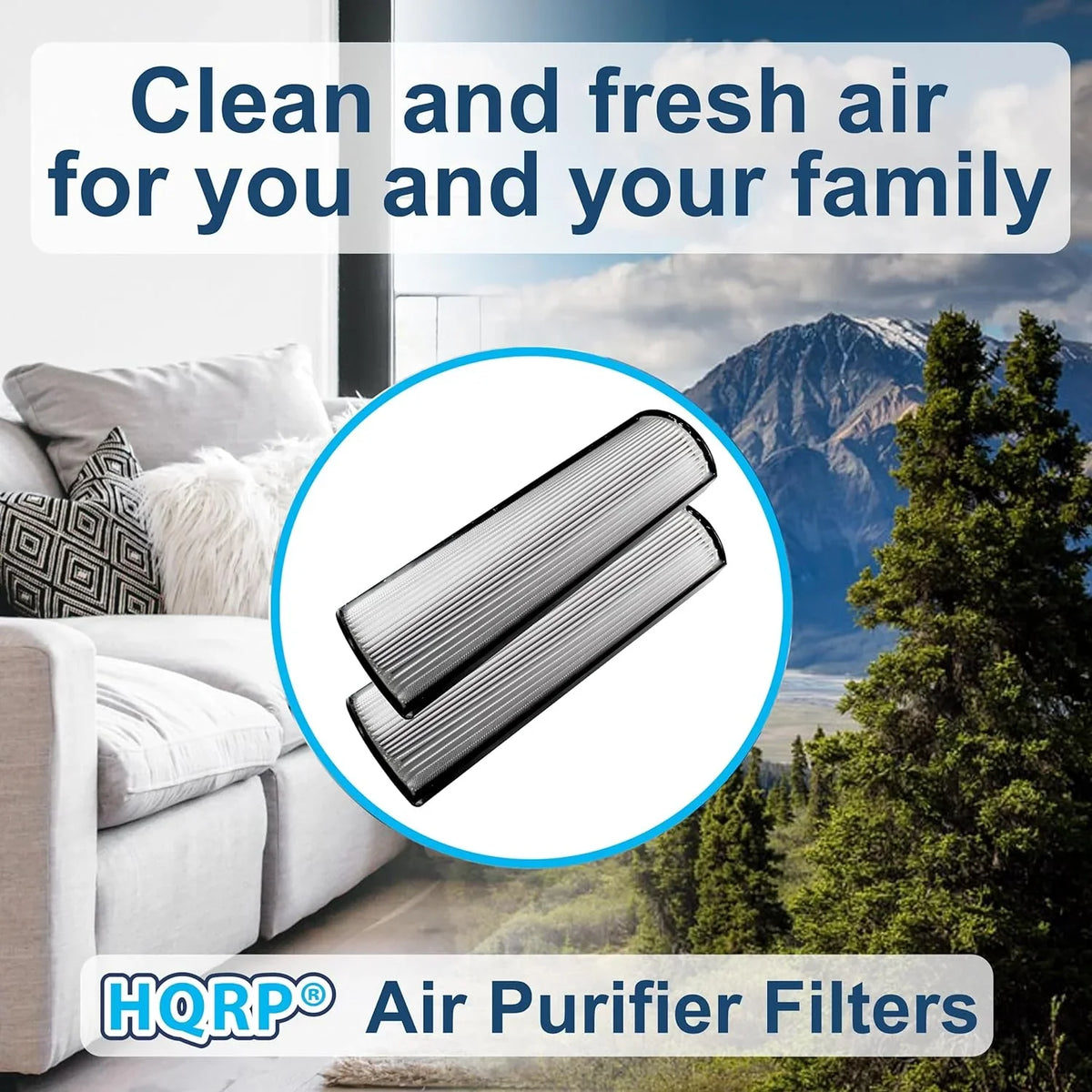 HQRP 2-Pack HEPA Filter Compatible with Envion Therapure TPP440F TPP440 TPP540 TPP640 TPP640S Air Purifier