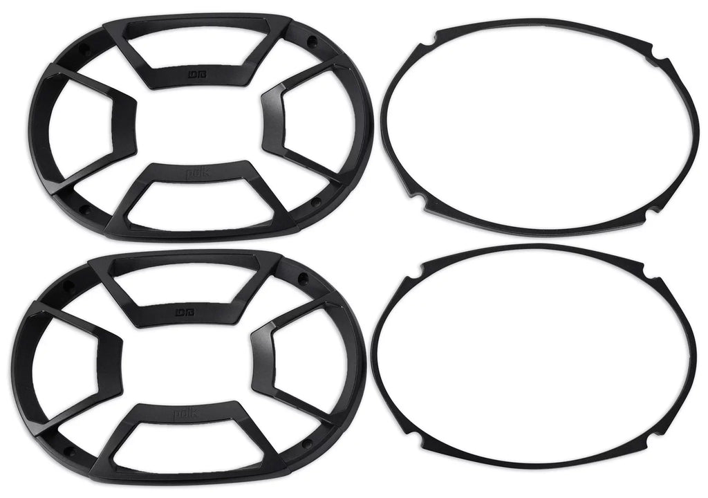 2) Polk Audio DB692 6X9" 450w Car Vessel Speakers+Headphones