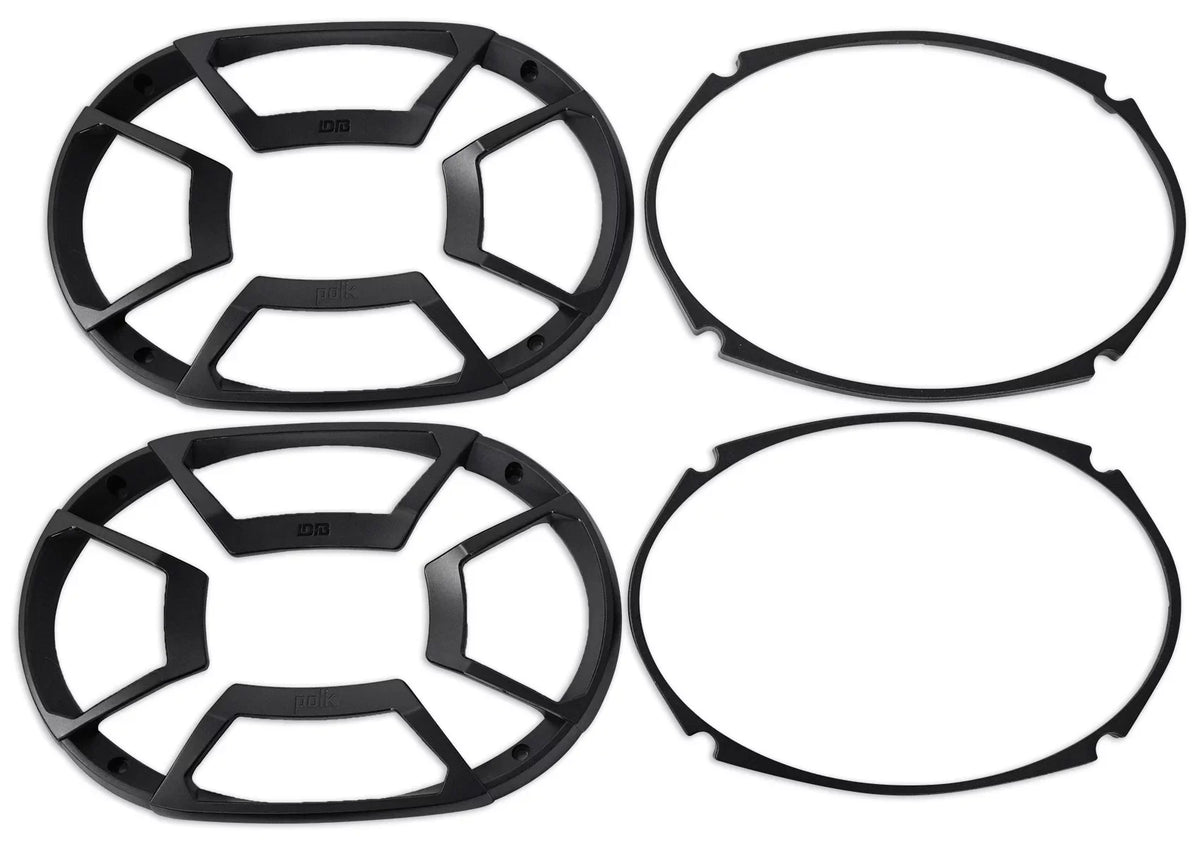 2) Polk Audio DB692 6X9" 450w Car Vessel Speakers+Headphones