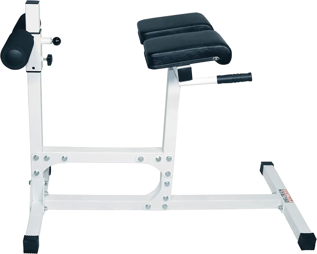 DF404 Hyperextension Bench Chair – 400 LBS Capacity – Fully Adjustable Hyper Extension Back Exercise Fitness Station For Strength Training By