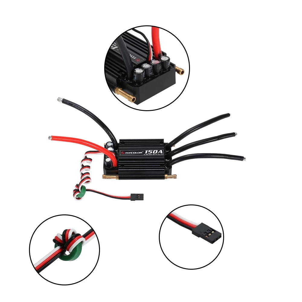 Pinnaco Brushless ESC Electronic Speed Controller with 5.5V/5A BEC for RC Craft