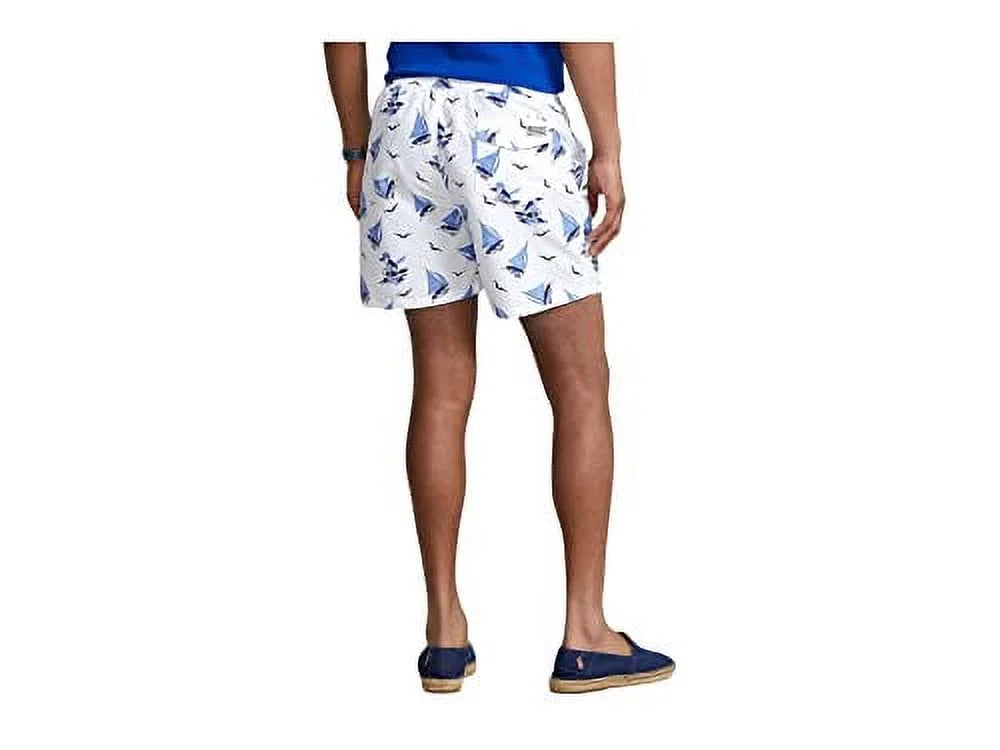 Polo Ralph Lauren Mens Ship Printed Beachwear Swim Trunks
