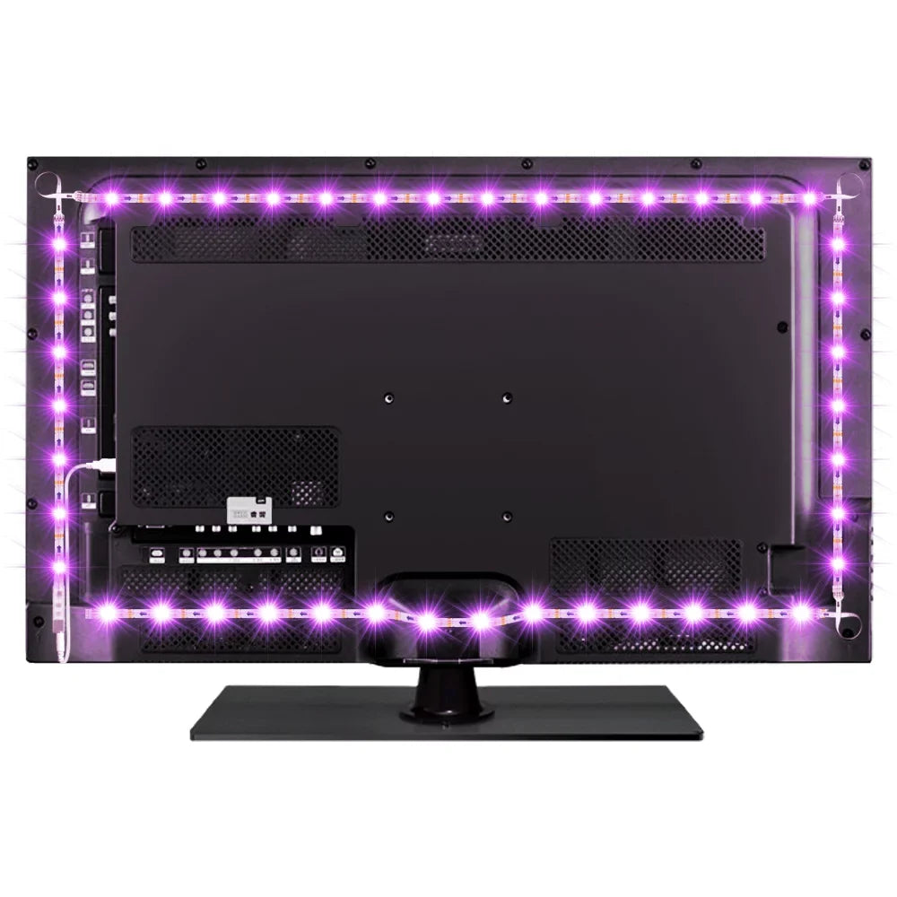 Led TV Backlight, Bason 8.33ft USB Led Lights Strip for TV/Monitor Backlight, Led Strip Light with Remote, TV Bias Lighting for Room Home Movie Decor.(42-50inch)