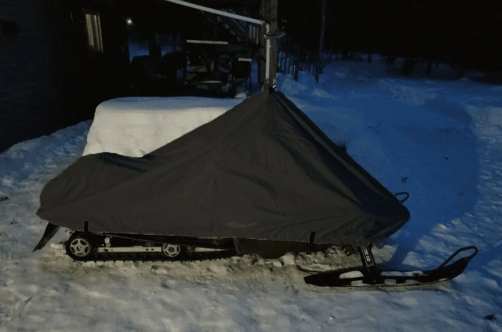 200 Denier Storage Snowmobile Wrap Compatible for the 2007-2009 Arctic Cat Model F1000 SNO PRO Snowmachine Sled. All Black.