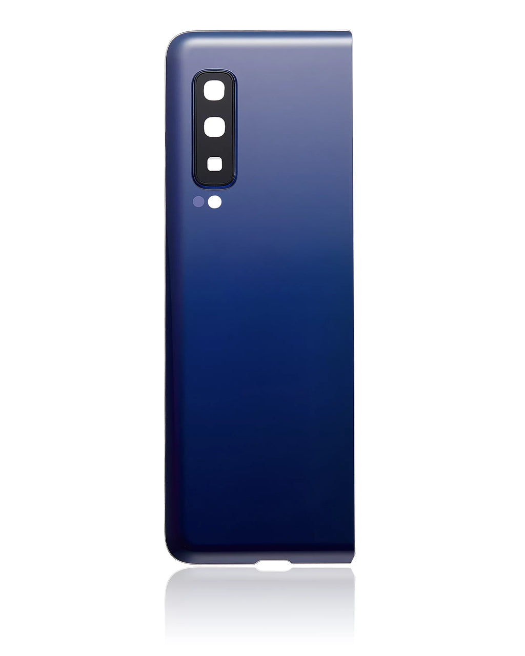 Replacement Back Protection Glass With Camera Lens Compatible For Samsung Galaxy Fold 4G (F900) (Premium) (Astro Blue)