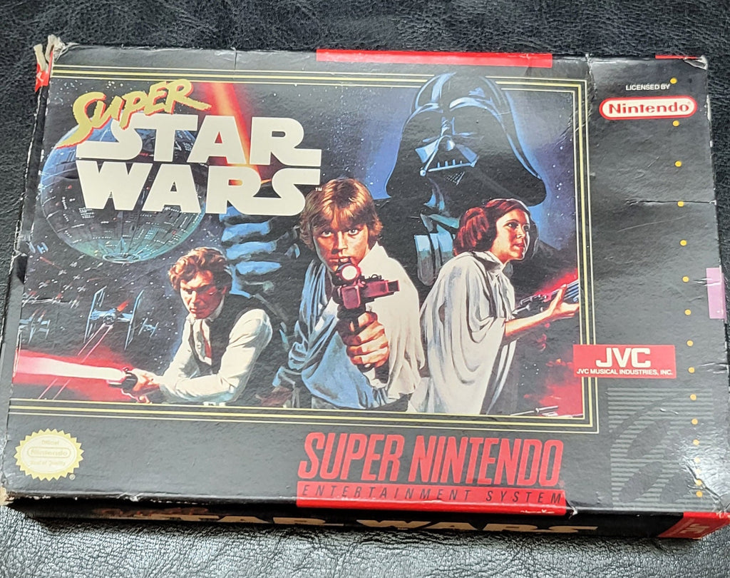 Authentic 1992 STARWARS SNES Cartridge (Super Nintendo Ent. System) CIB Complete In Box + Instructions Immaculate Condition Original Owner