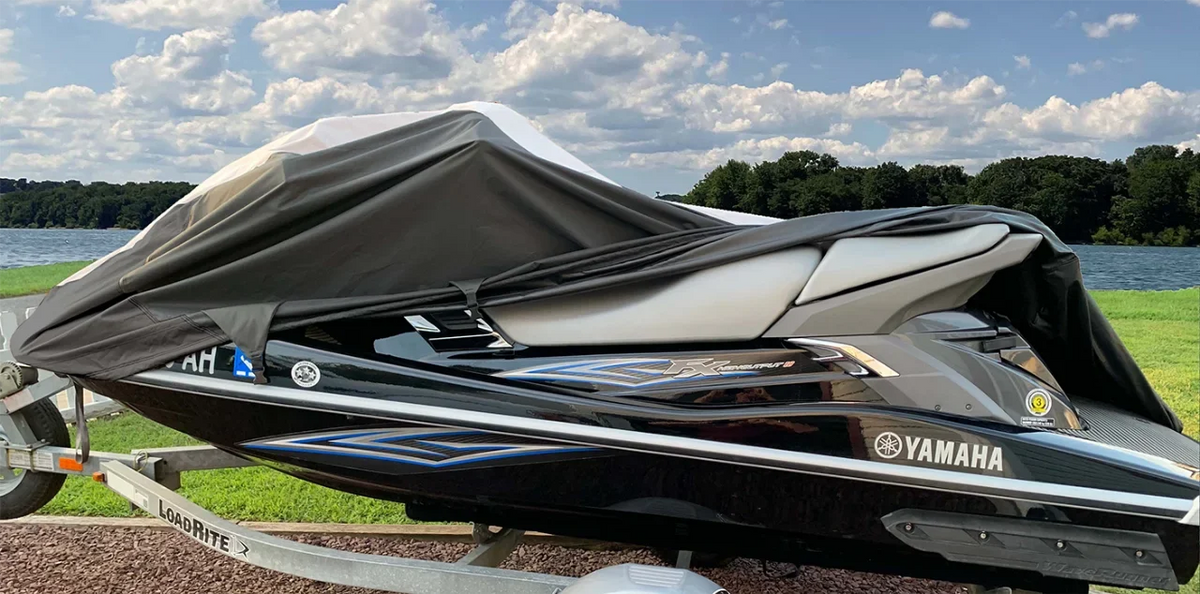 SUPER HEAVY-DUTY PWC JetSki Wrap Compatible for Polaris SLXH 1997 1998 Trailerable Jet Ski Shield PWC s 1-2 Seater
