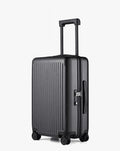 Open Box NINETYGO 20" CARRY ON LUGGAGE WITH SPINNER WHEELS 22X14X9 LUGGAGE - BLACK