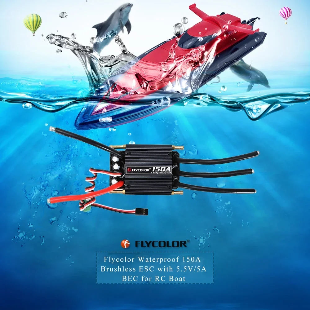 Pinnaco Brushless ESC Electronic Speed Controller with 5.5V/5A BEC for RC Craft