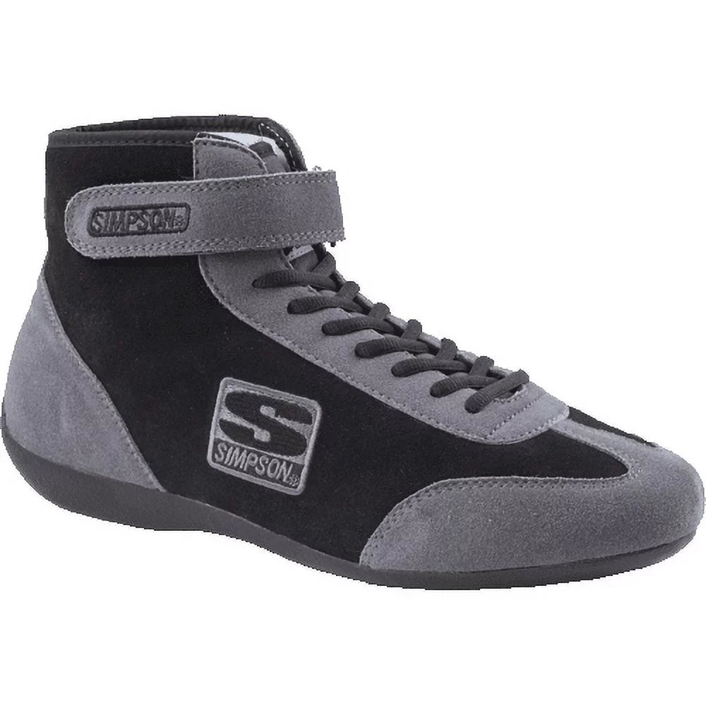 Simpson Racing MT120BK Mid Top Racing Shoes Size 12 Black