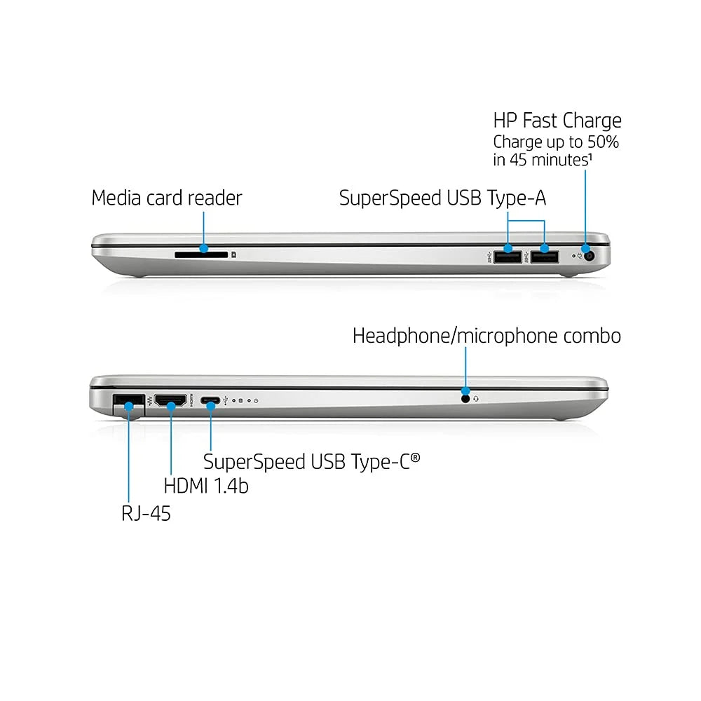 HP 2021 15.6" FHD Laptop Computer, 11th Gen Intel Core i5-1135G7(Beats i7-1065g7), 12GB DDR4 RAM, 512GB PCIe SSD, Intel Iris Xe Graphics, HD Webcam, Stereo Speakers, Windows 10, Silver, 32GB USB Card