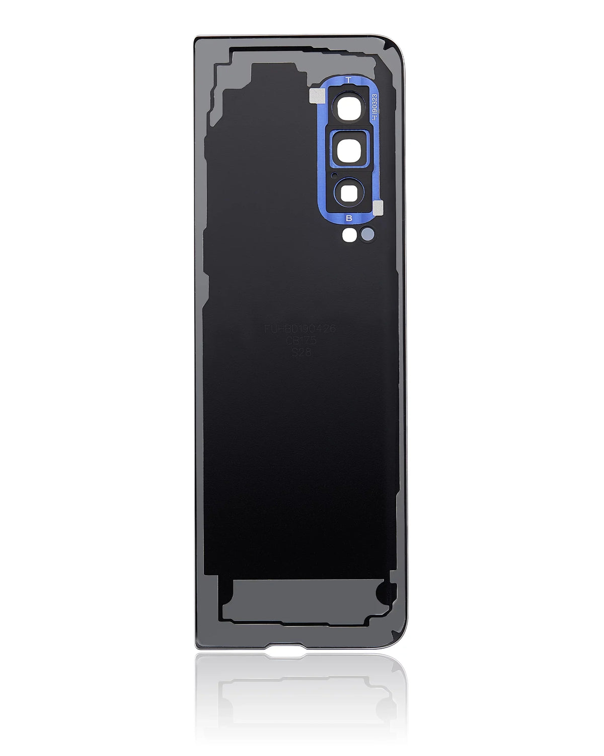 Replacement Back Protection Glass With Camera Lens Compatible For Samsung Galaxy Fold 4G (F900) (Premium) (Astro Blue)