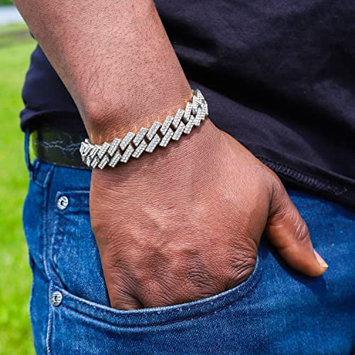 Charles Raymond Iced Out Mens Color on Blast Watch Single or Combo Sets with Blinged Out s Set. Iced Out Colourful Rainbow Flame Collection (ST10327CO-ZZ SLV)